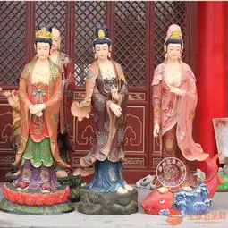 定制寺院三十三观音佛像图片彩绘33观音佛像价格

