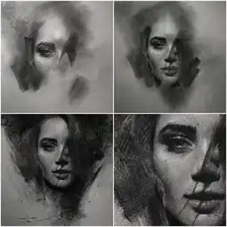 推荐美国艺术家caseybaugh一组素描人像绘画步骤
