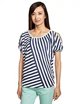 esprit旗下edc女式短袖t恤白色黑色xste1703d199
