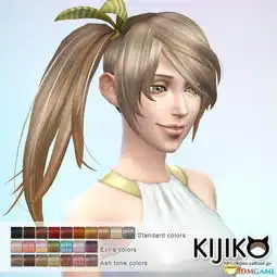 模拟人生4kijiko家新制女性卡通俏丽发型
