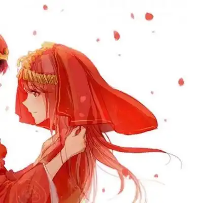 红色古风系列的动漫情头
