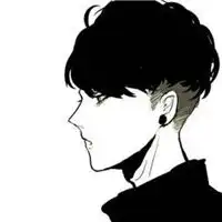 qq黑白头像男生带字qq男生动漫头像黑白
