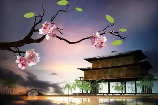 手绘古风唯美意境桃花
