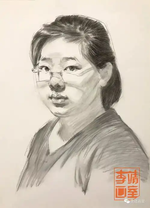 素描头像画不好那是你没来李靖画室
