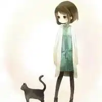 带有猫的女生头像动漫微信头像图片大全
