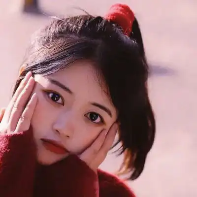 少女心粉色韩系头像真人可爱软妹粉色控少女头像

