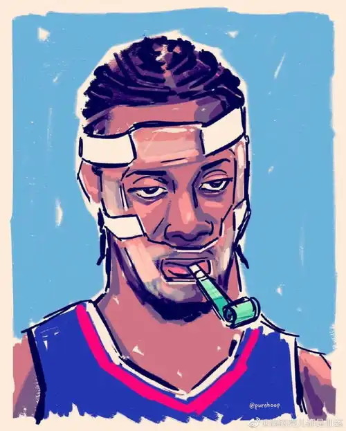 nba明星插画
