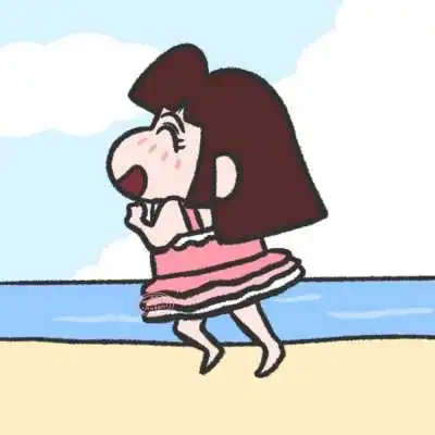 一男一女动漫蜡笔小新超萌恋人头像
