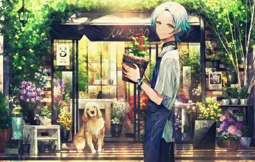 二次元纯情少女美图,微笑实在太迷人,动漫男和狗狗合拍也不错
