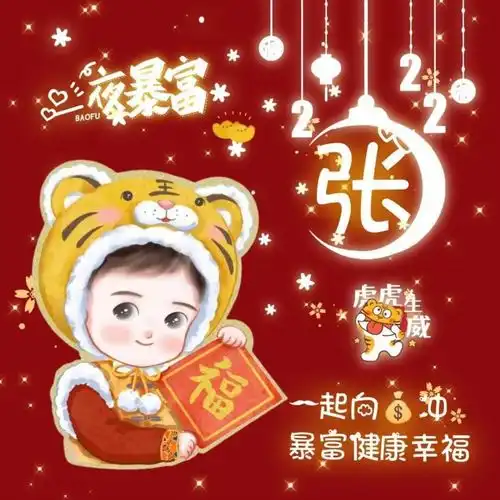 微信头像2022新年跨年姓氏头像,超可爱动漫男生女生头像,抢先发布
