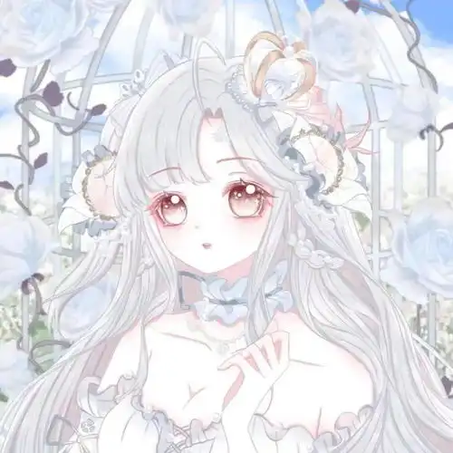 动漫女生头像干净的浅色系绝美动漫头像
