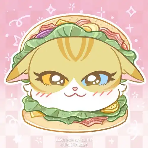 妙妙头像猫猫汉堡
