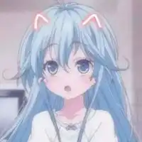 动漫女生头像唯美蓝白浅蓝色系动漫女生头像
