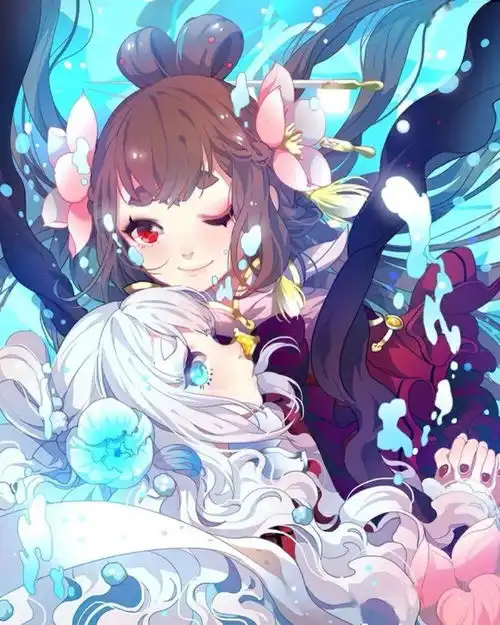 动漫少女双子
