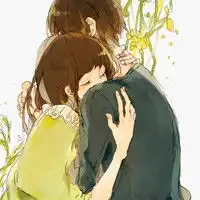 动漫情侣头像一对,让我们手牵着手,紧紧抱在一起
