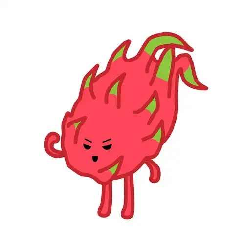 一组水果生鲜拟人图标设计
