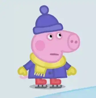 小猪佩奇冬日头像
