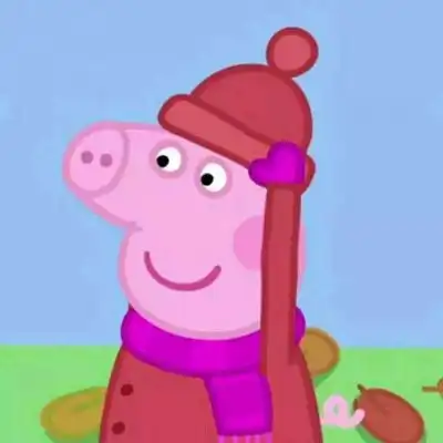 小猪乔治头像可爱图片小猪佩奇情侣头像一对
