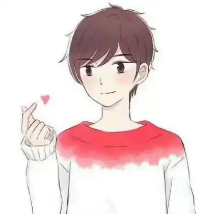 情侣头像一男一女卡通不苦不累人生无味
