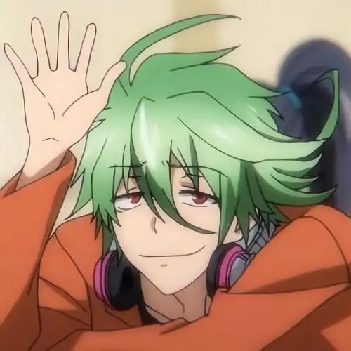 头像绿色系动漫男头像
