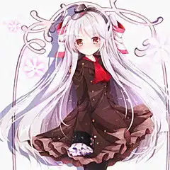 插画动漫二次元头像女
