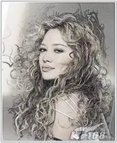 ps把人物头像转为高对比的水彩素描教程
