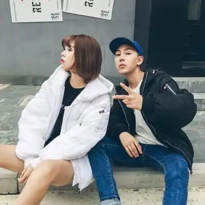 青春时尚日系甜蜜情侣头像
