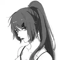 头像女生手绘黑白简单手绘黑白女生高清头像
