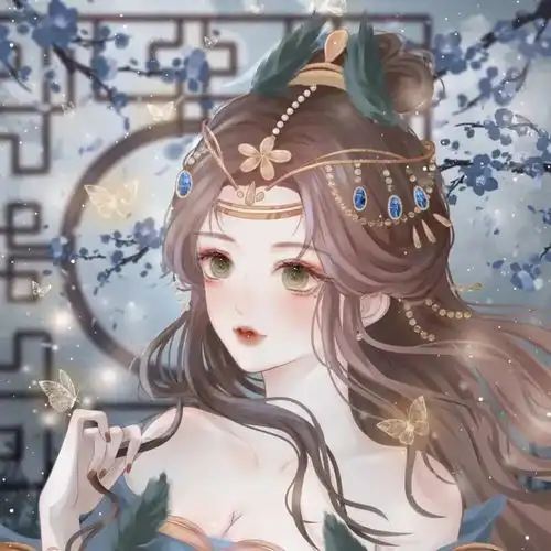 偏古风手绘动漫女生头像
