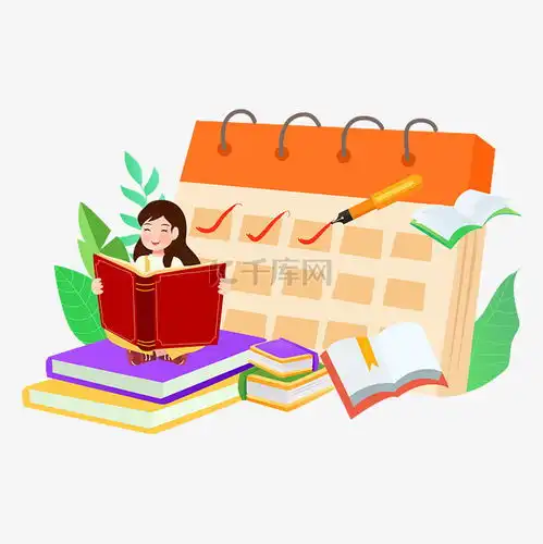 坚持学习打卡读书人物素材图片免费下载千库网
