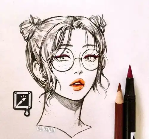 又一波绝美漫画女孩手绘,每一张画里的人儿都完美很倾城
