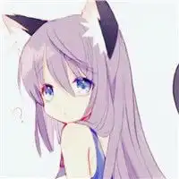 可爱猫耳女孩卡通头像,猫耳女孩动漫头像图片
