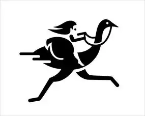 martignymatthieu负空间效果的动物logo图案设计
