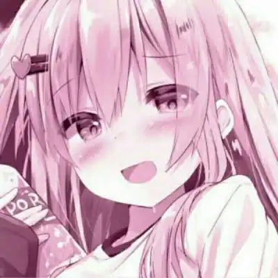 超可爱二次元女头粉色系
