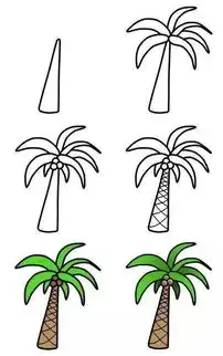 儿童简笔画在家画棵树,同样能感受到自然的气息

