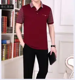 sp运动套装男夏短袖长裤纯棉夏季中年男士休闲大码中老年运动服男装
