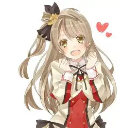 动漫手绘头像活泼动人的美少女,对未来充满了希望
