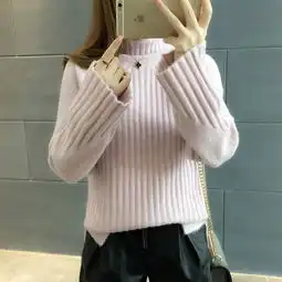 ins超火高领毛衣女套头加厚韩版宽松慵懒学生秋冬季2019新款
