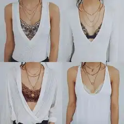 解放胸部,时尚圈开启无bra穿衣模式
