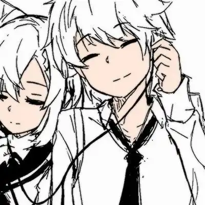 黑白情头一对两张你闻今晚的情侣头像我要个性网
