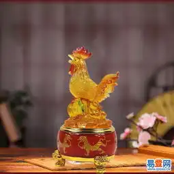 鸡年摆件鸡琉璃工艺招财进宝鸡本命年生肖吉祥物批发