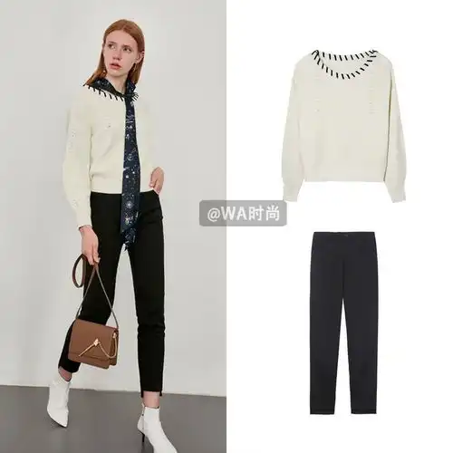 干货贴冬天穿毛衣胖不同脸型的小姐姐,选对领型就能超显瘦
