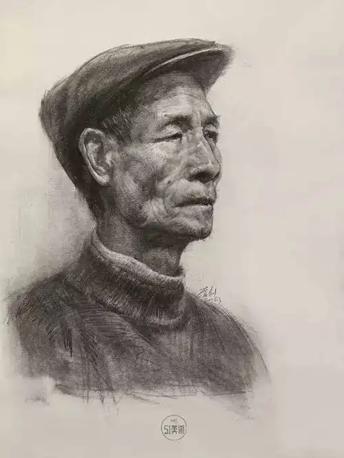 素描教程头像画面主次虚实的关系
