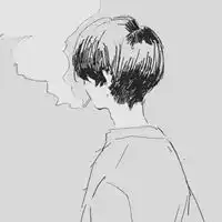 男生头像背影黑白带字一个人背影黑白男头

