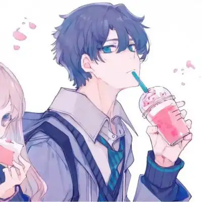 动漫情侣头像高冷型一左一右冷酷动漫cp头像
