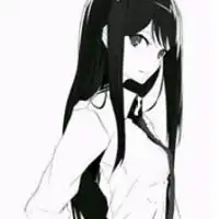 黑白卡通人物头像女生微信头像图片大全
