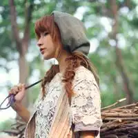 女生头像绿色系小清新自然微信头像图片大全
