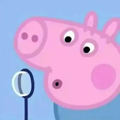 小猪情侣头像一左一右两只猪的情侣头像两张
