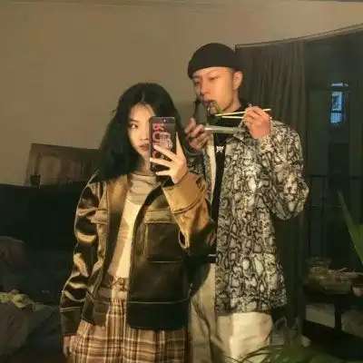 抖音热门暖心情侣头像双人一对高冷不是我的范er
