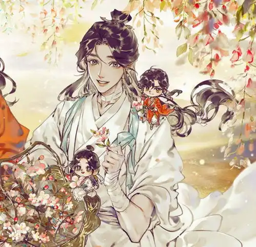 天官赐福漫画罪人坑掉马甲公主抱名场面来了,半月又a又飒
